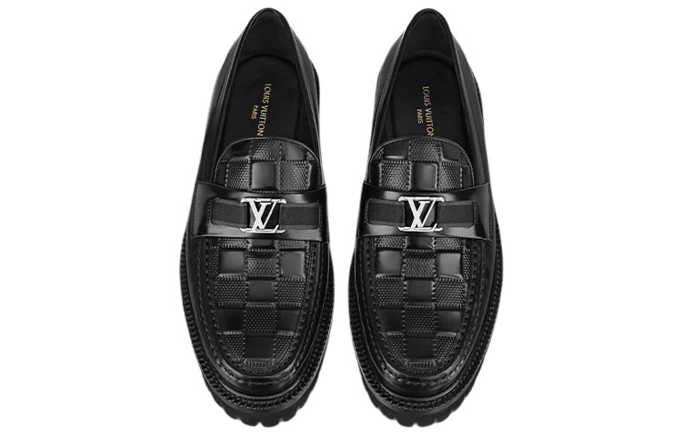 LOUIS VUITTON LV Major Loafers 'Black Crocodile' 1A9HXA