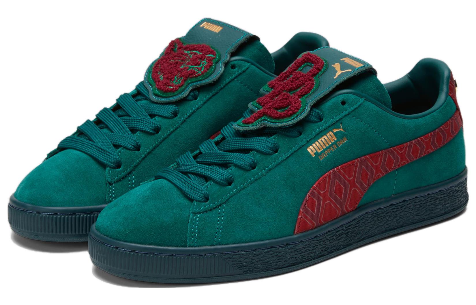 PUMA Dapper Dan x Suede 'Jacquard Print - Varsity Green' 390988-02