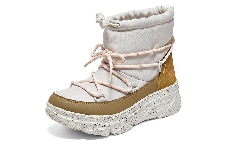 (WMNS) Skechers Bobs MT. PEAK 'White Brown' 117311-NAT