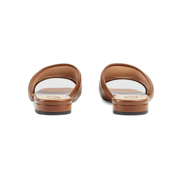 (WMNS) Gucci Double G Slide Sandals 'Brown' 646169-BKO60-2535
