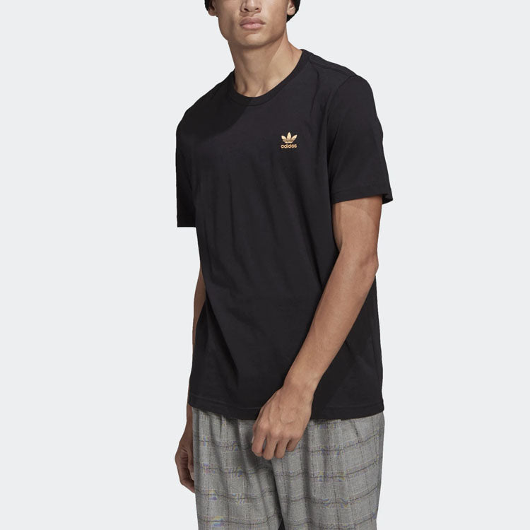 adidas originals Casual Breathable Sports Round Neck Short Sleeve Black GN3406