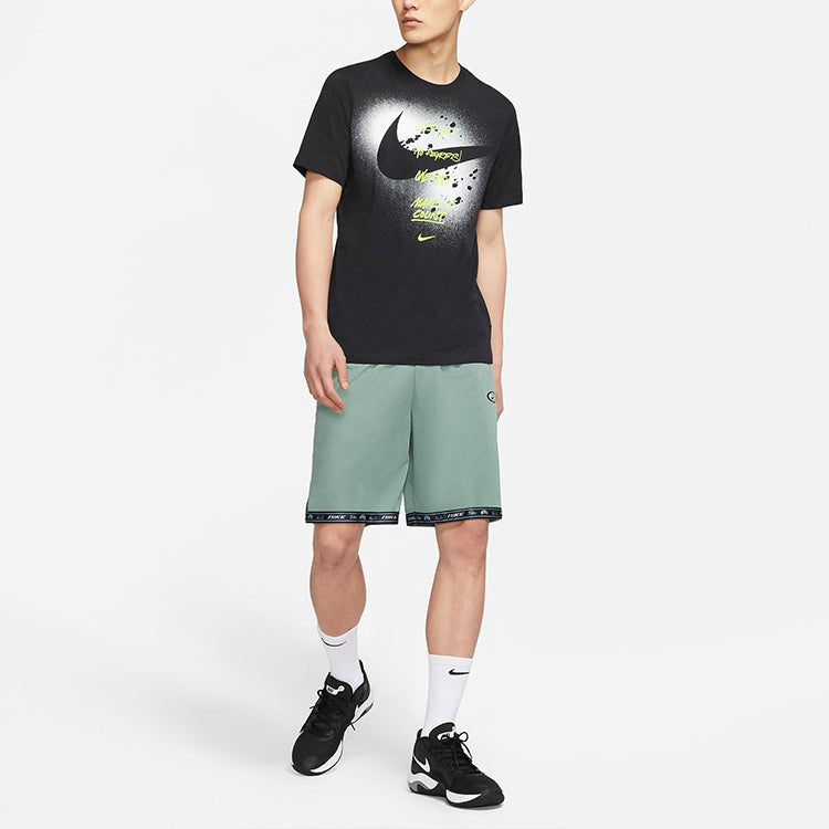 Nike M Nk Graphic Ss Tee Large Alphabet Printing Sports Short Sleeve Black DJ5218-010