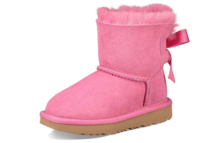 UGG Mini Bailey Bow II Snow Boots Big Boys Pink 1017397K-PAZ