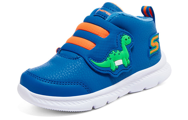 (GS) Skechers Dinosaur Comfy Shoes 'Blue Orange' 407226N-BLLM