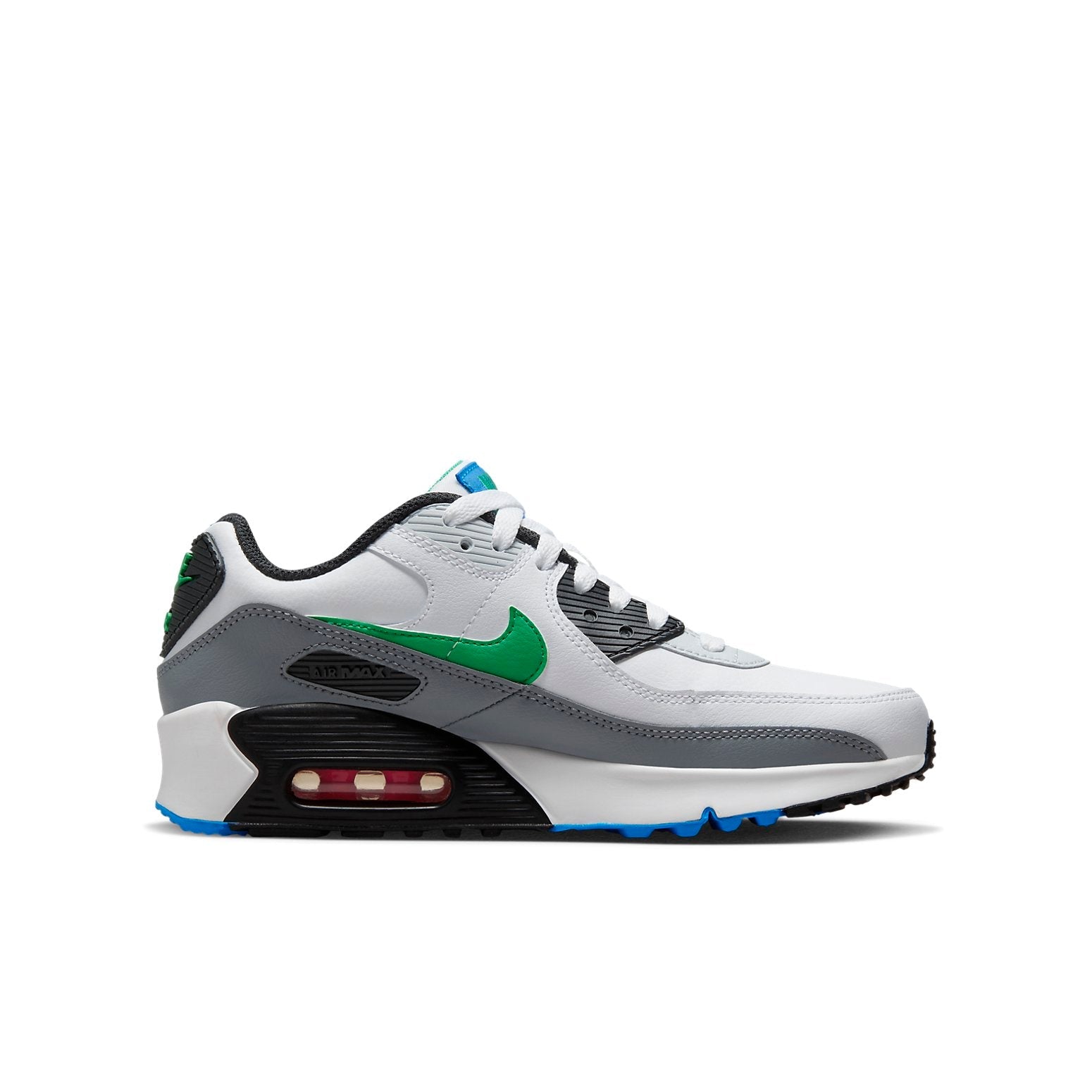 (GS) Nike Air Max 90 LTR 'White Cool Grey Green' DV3607-102