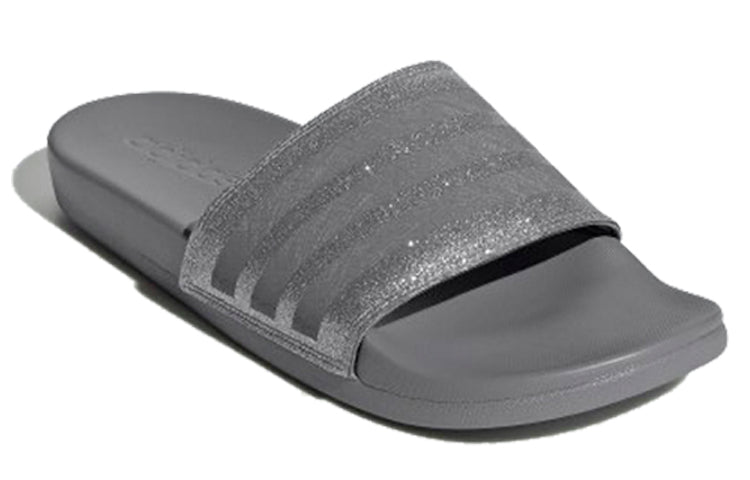 (WMNS) adidas Adilette Comfort Slides '3 Stripes Shimmer - Grey Platinum' EE6818