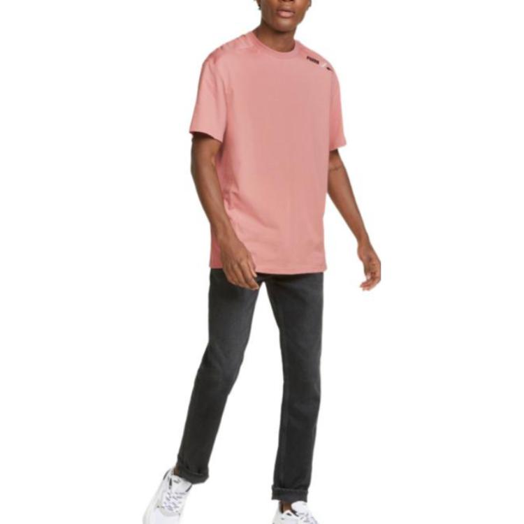 PUMA Graphic Rubber Printed T-Shirt 'Pink' 849536-24