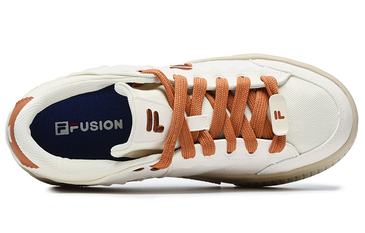 (WMNS) FILA FUSION Stack Skate Shoes 'White Orange' T12W232201FGB