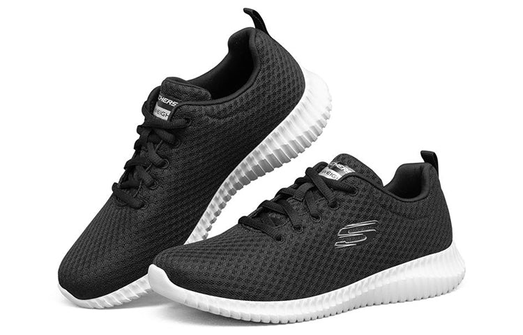 (WMNS) Skechers Social Muse Low Black/White 8730031-BKW