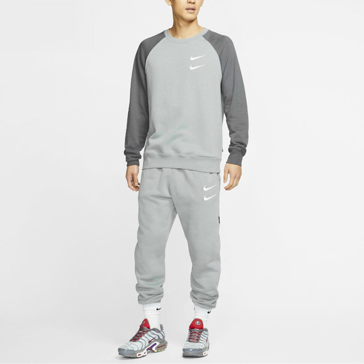 Men's Nike Casual Round Neck Long Sleeves Gray CJ4872-073