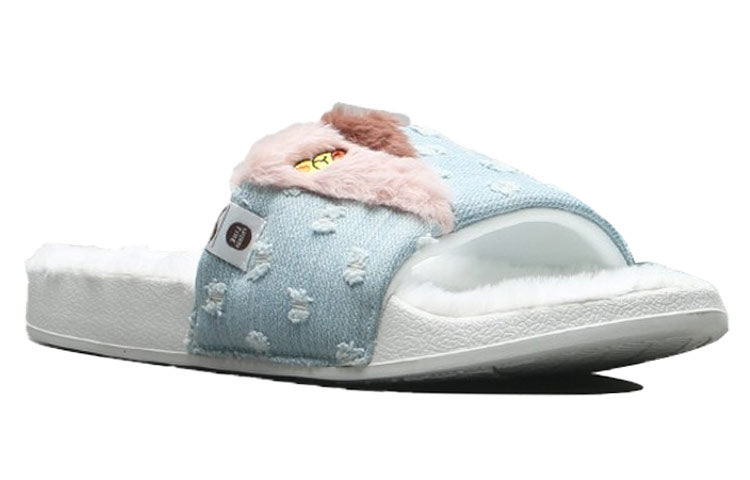 Li-Ning x LINE FRIENDS Slides 'White Blue' AGAQ031-1