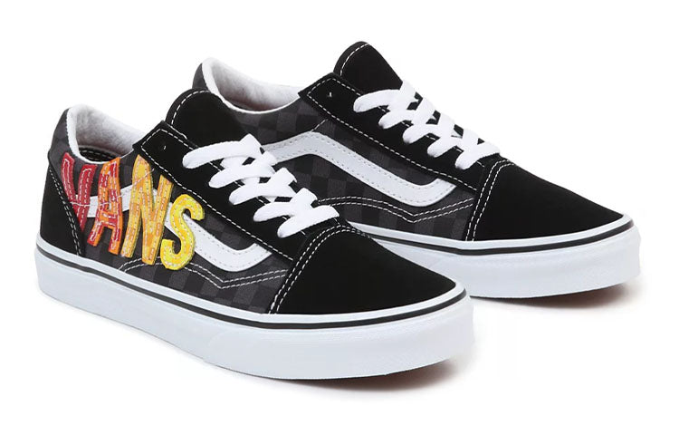 Vans Youth Old Skool logo 'Black Red Yellow' VN0A5EE6BML