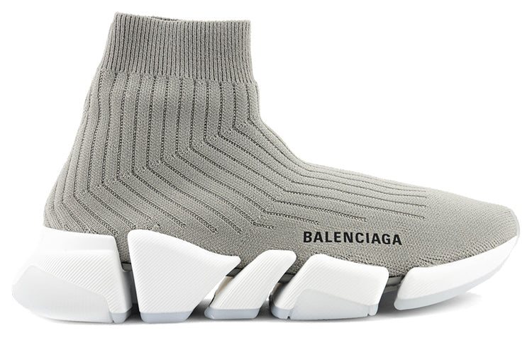 (WMNS) Balenciaga Speed 2.0 Trainers 'Rib-Knit Light Grey' 654045W2D811391