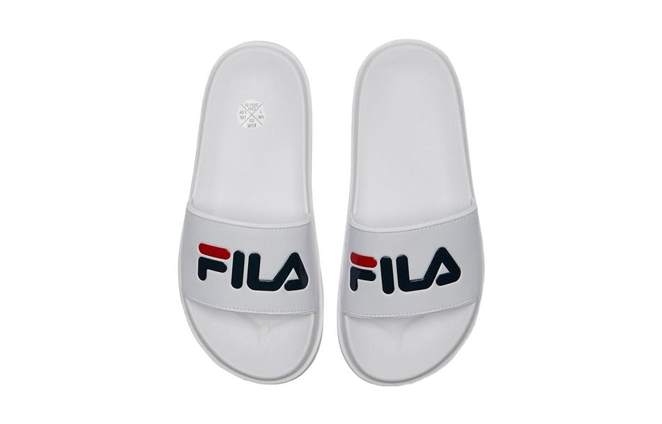(GS) FILA Lifestyle Slides 'White' K15B022816FWB