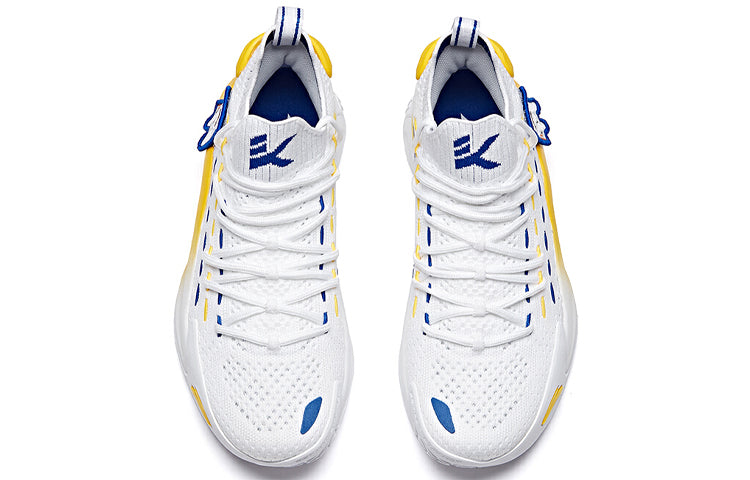 (WMNS) ANTA x Baique Ling Klay Thompson Mid Top 'White Yellow Blue' 122021102-4