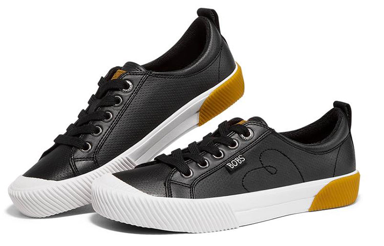 (WMNS) Skechers Bobs B Wilder Low-Top Sneakers Black/White 113877-BLK