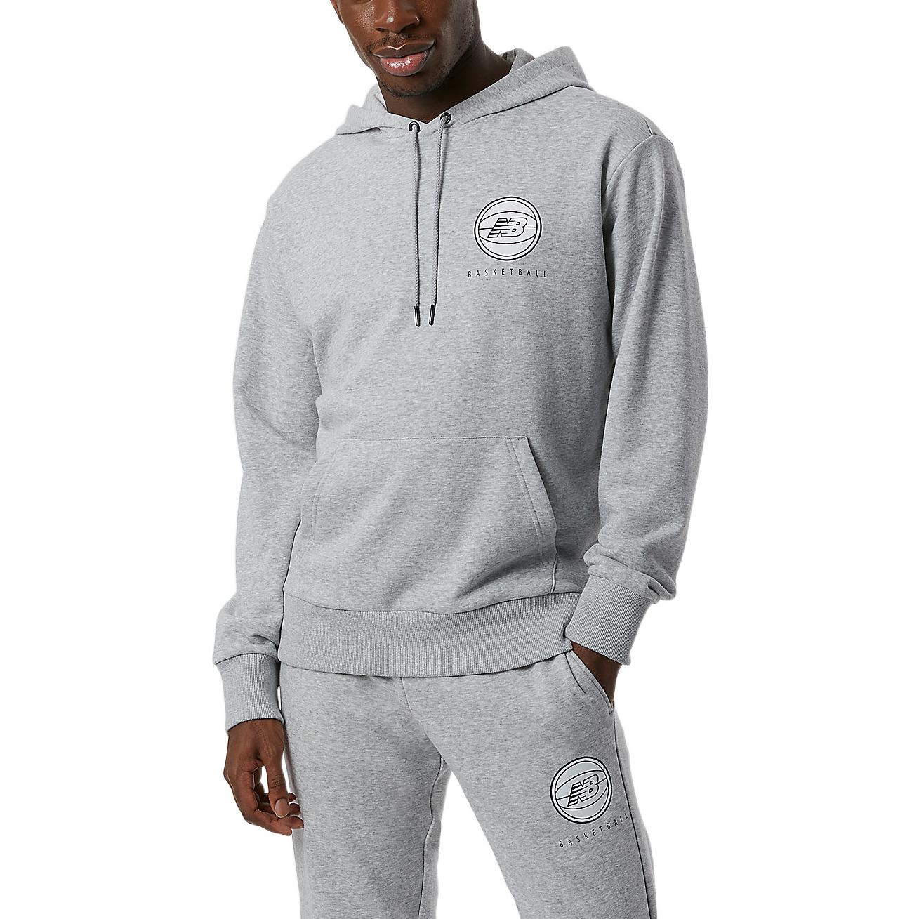 New Balance Men's New Balance Logo Printing Pullover Gray MT13585-AG