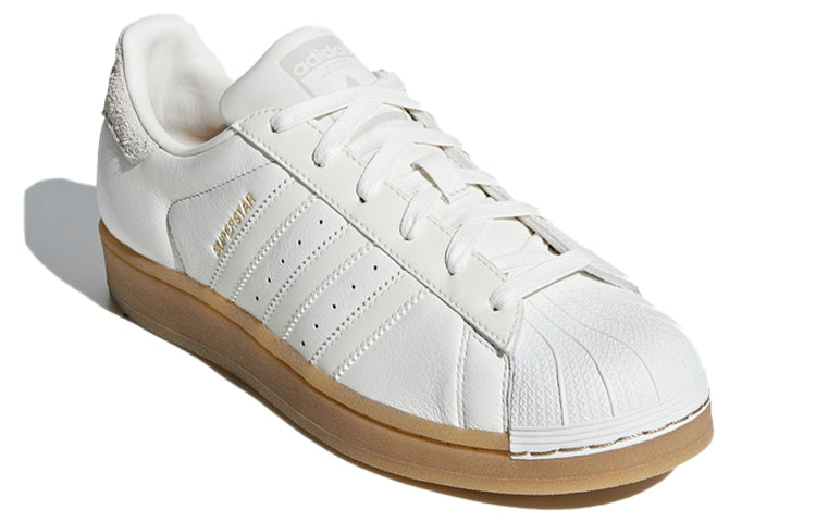 (WMNS) adidas originals Superstar White/Brown B37147