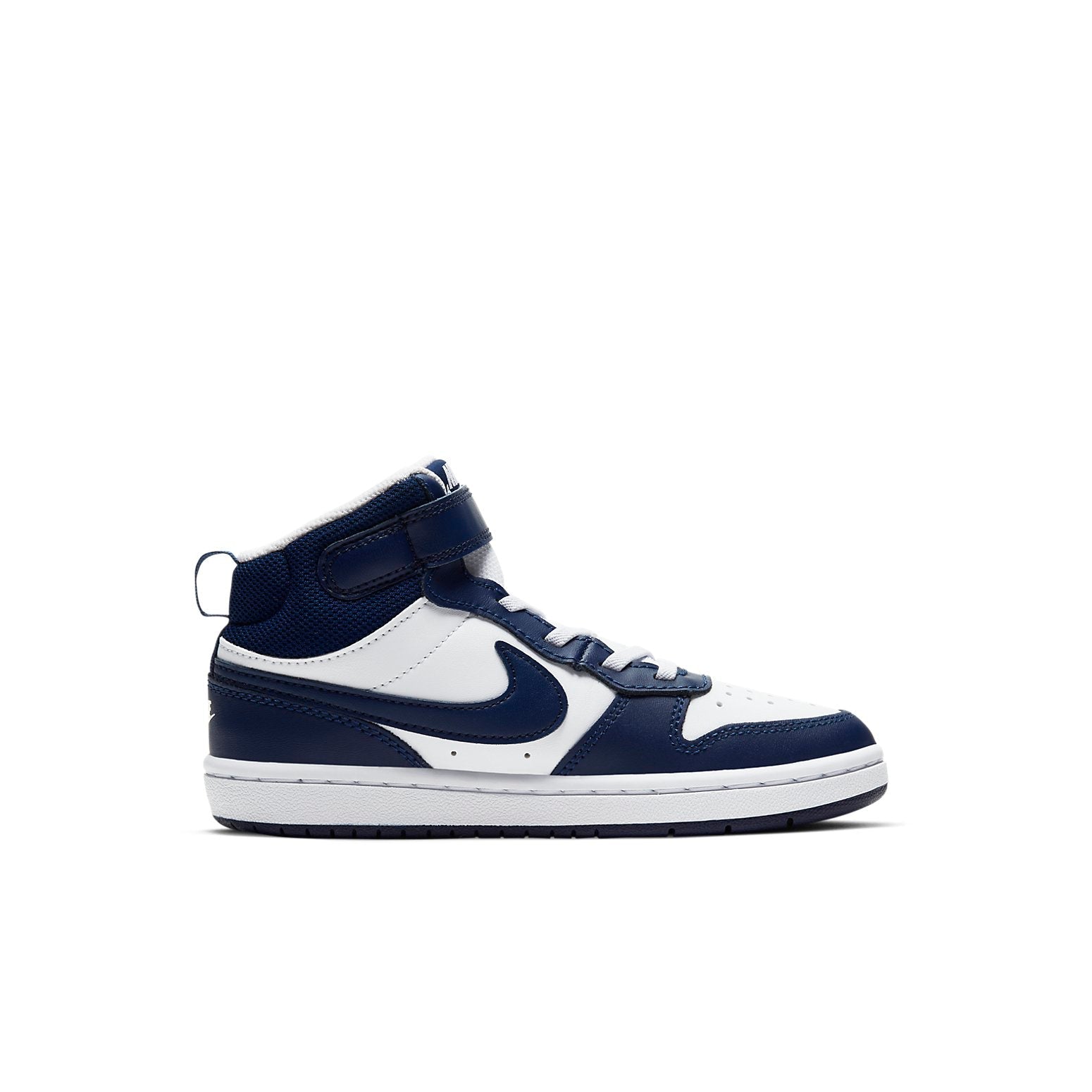 (PS) Nike Court Borough Mid 2Velcro 'White Signal Blue' CD7783-107