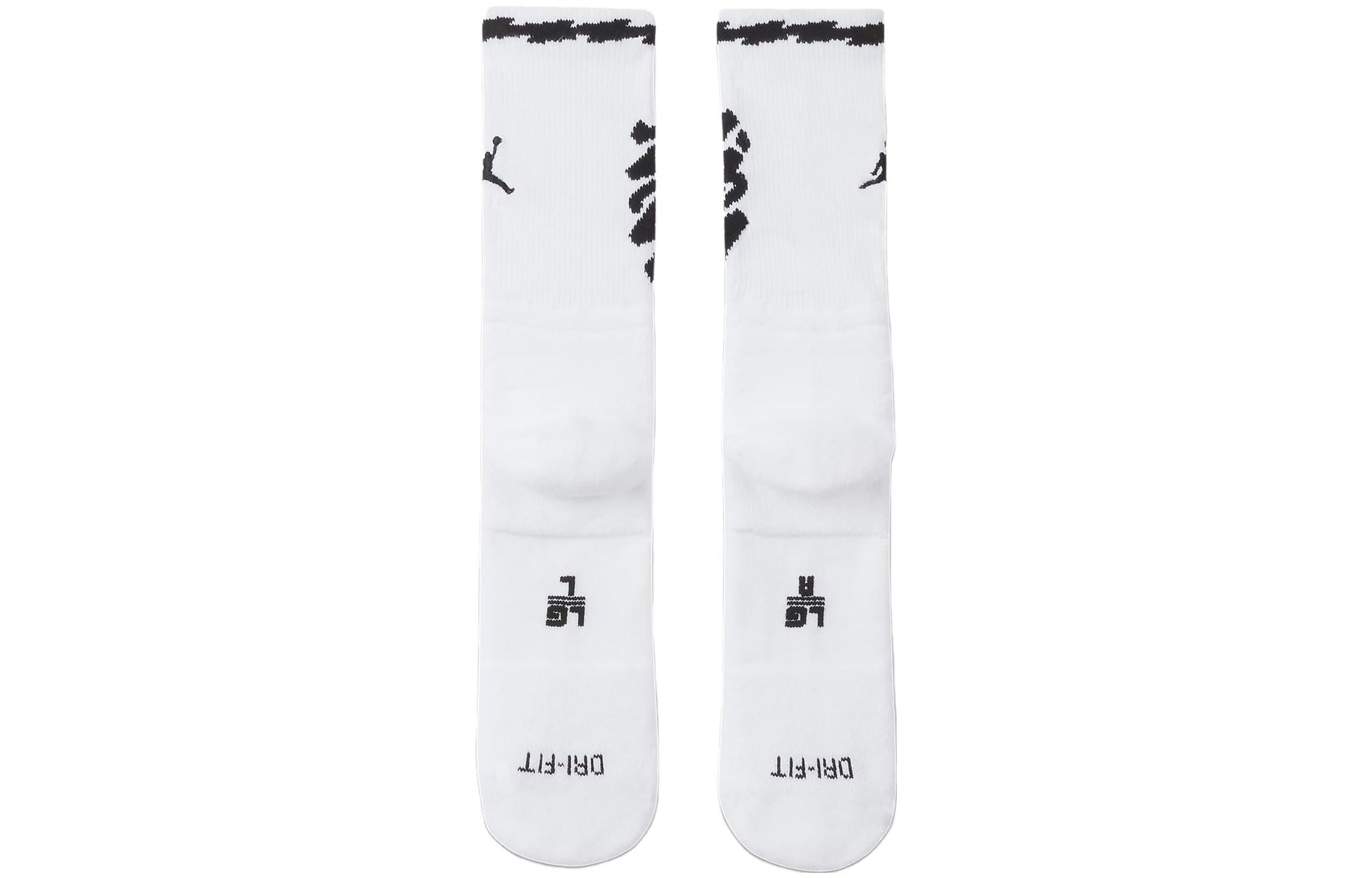 Air Jordan Zion Flight Crew Socks 'White Black' CU7914-100