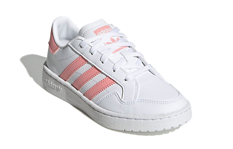 (PS) adidas originals Team Court Shoes White/Pink EF6823