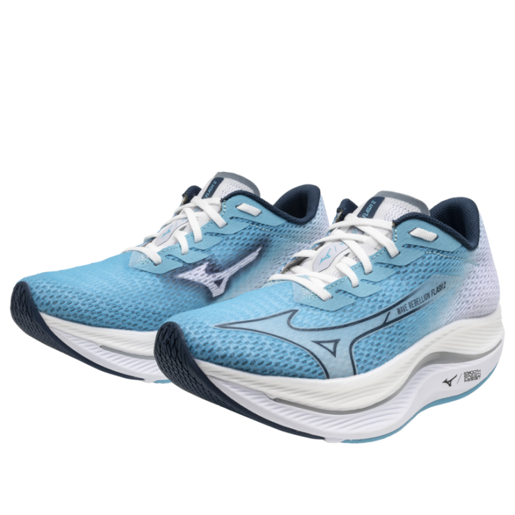 (WMNS) Mizuno WAVE REBELLION FLASH 2 'River Blue' J1GD243571