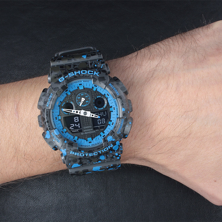 CASIO G-Shock Analog-Digital 'Blue' GA-100ST-2A