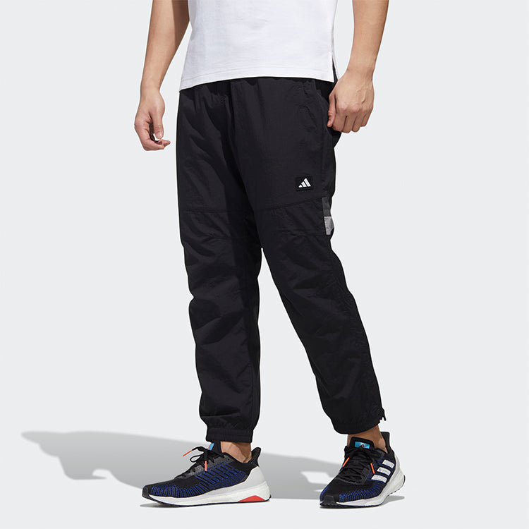 Men's adidas logo Casual Black Sports Pants/Trousers/Joggers GM4437