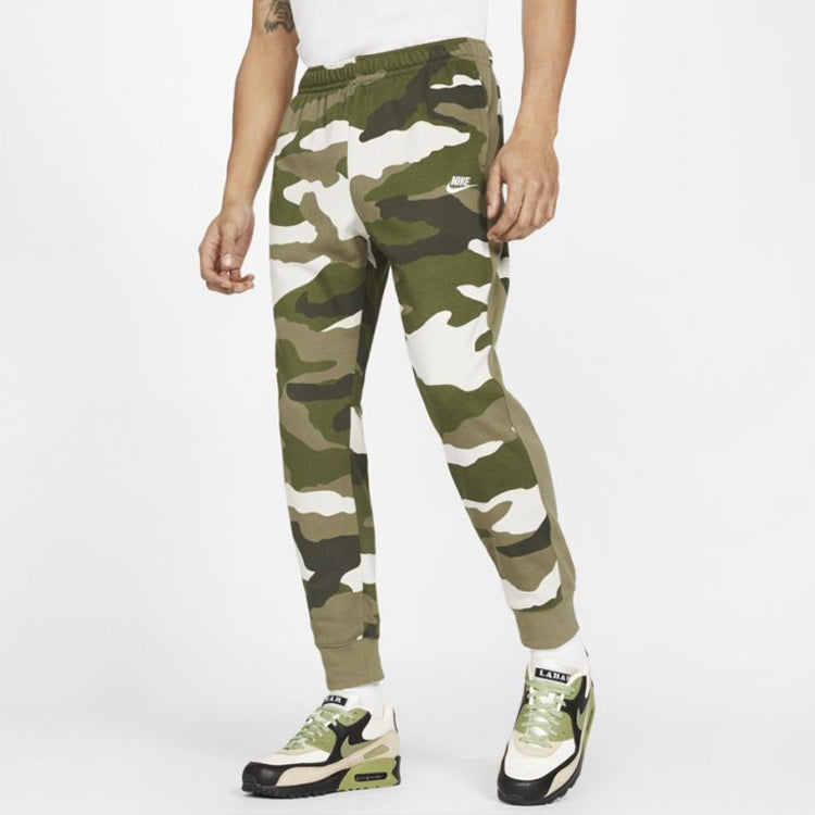 Nike Sportswear Club Cotton Camouflage jogging Long Pants Green Camouflage BV2823-223