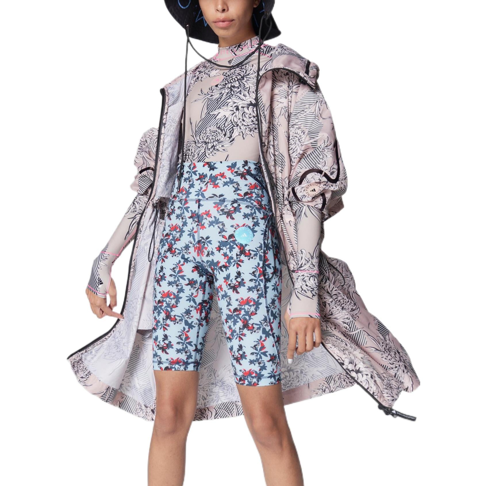 (WMNS) adidas by Stella McCartney Long Lightweight Parka Jacket Asia Sizing 'Pink Black' GM0484