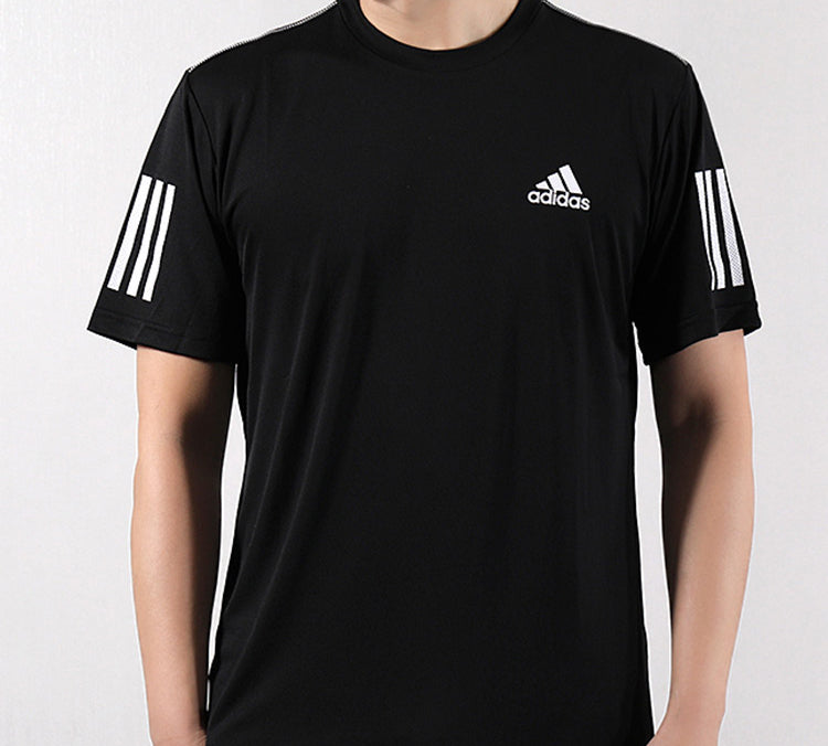 adidas Club 3str Tee Tennis Sports Short-sleeve Tee Men Black DU0859