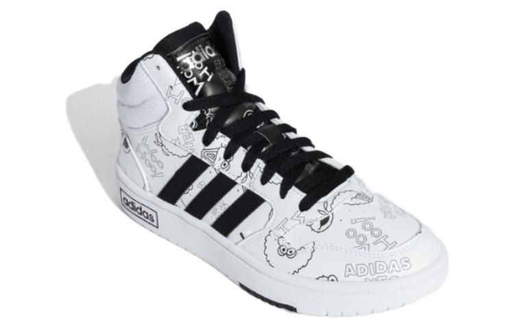 adidas x Sesame Street HOOPS 3.0 'White Black' HQ9813