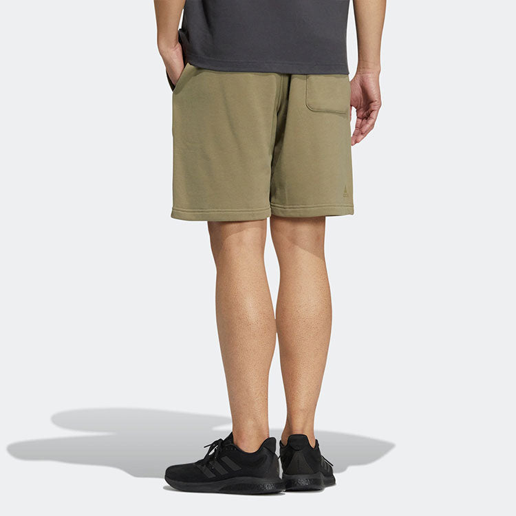 adidas Alphabet Logo Printing Casual Solid Color Shorts Green HZ7024