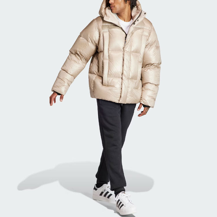 adidas Originals Heavy Weight Down Puffer Jacket 'Beige' IR7134
