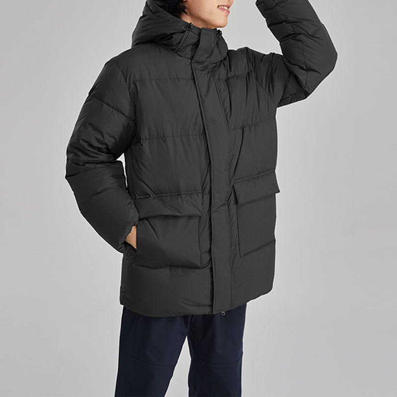 Skechers Casual Long Down Jacket 'Black' L423M091-0018
