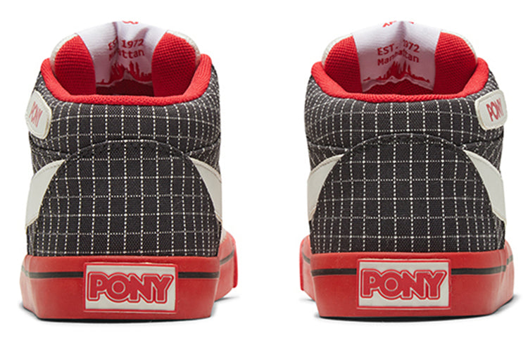 (WMNS) PONY Atop Sneakers White/Red 02W1AT04RW