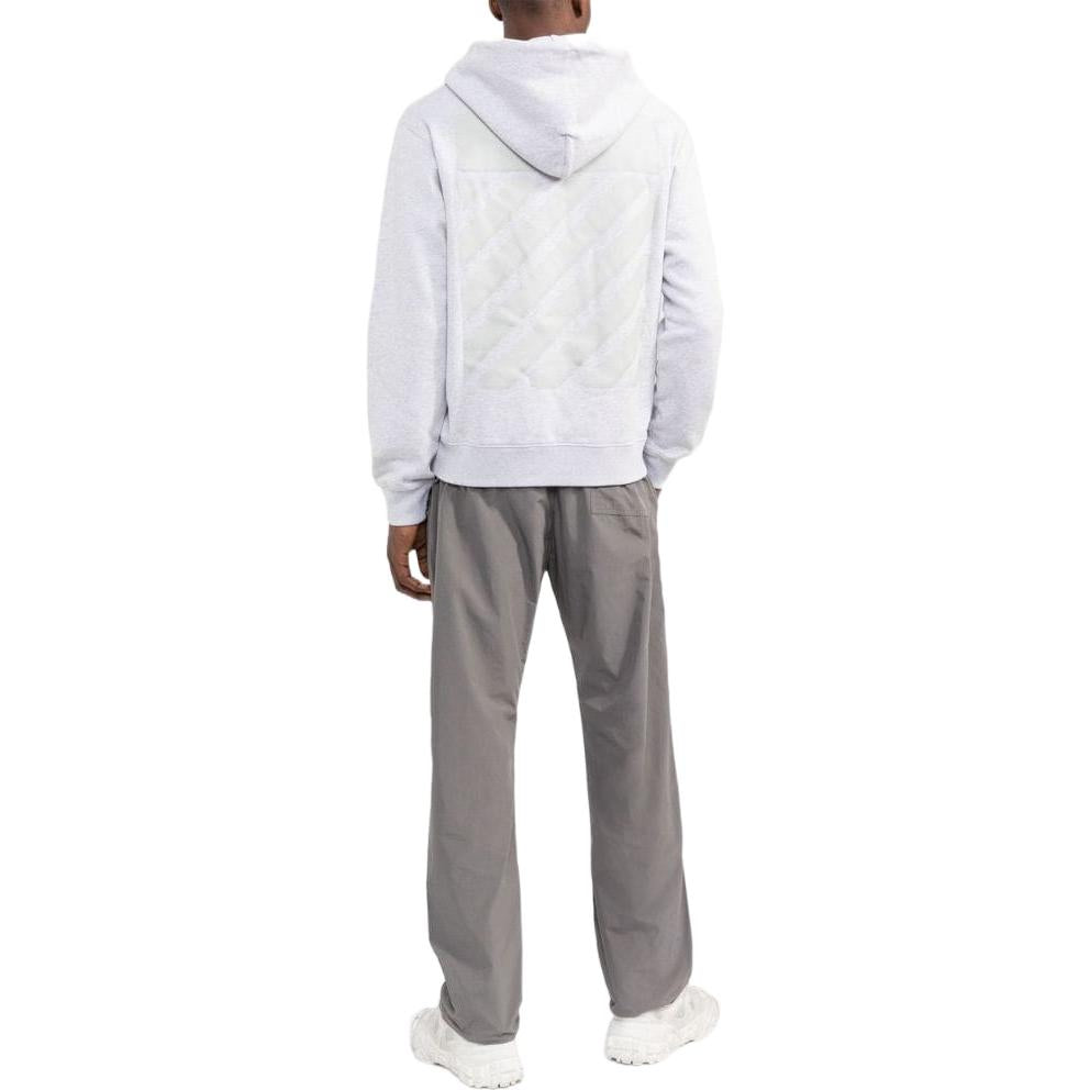 Men's Off-White FW22 Solid Color Hooded Long Sleeves Version Gray OMBB097F22FLE0030808