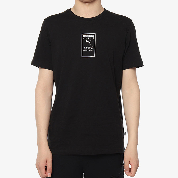 PUMA Classic Icons of Unity Graphic T-Shirt 'Black' 844613-01