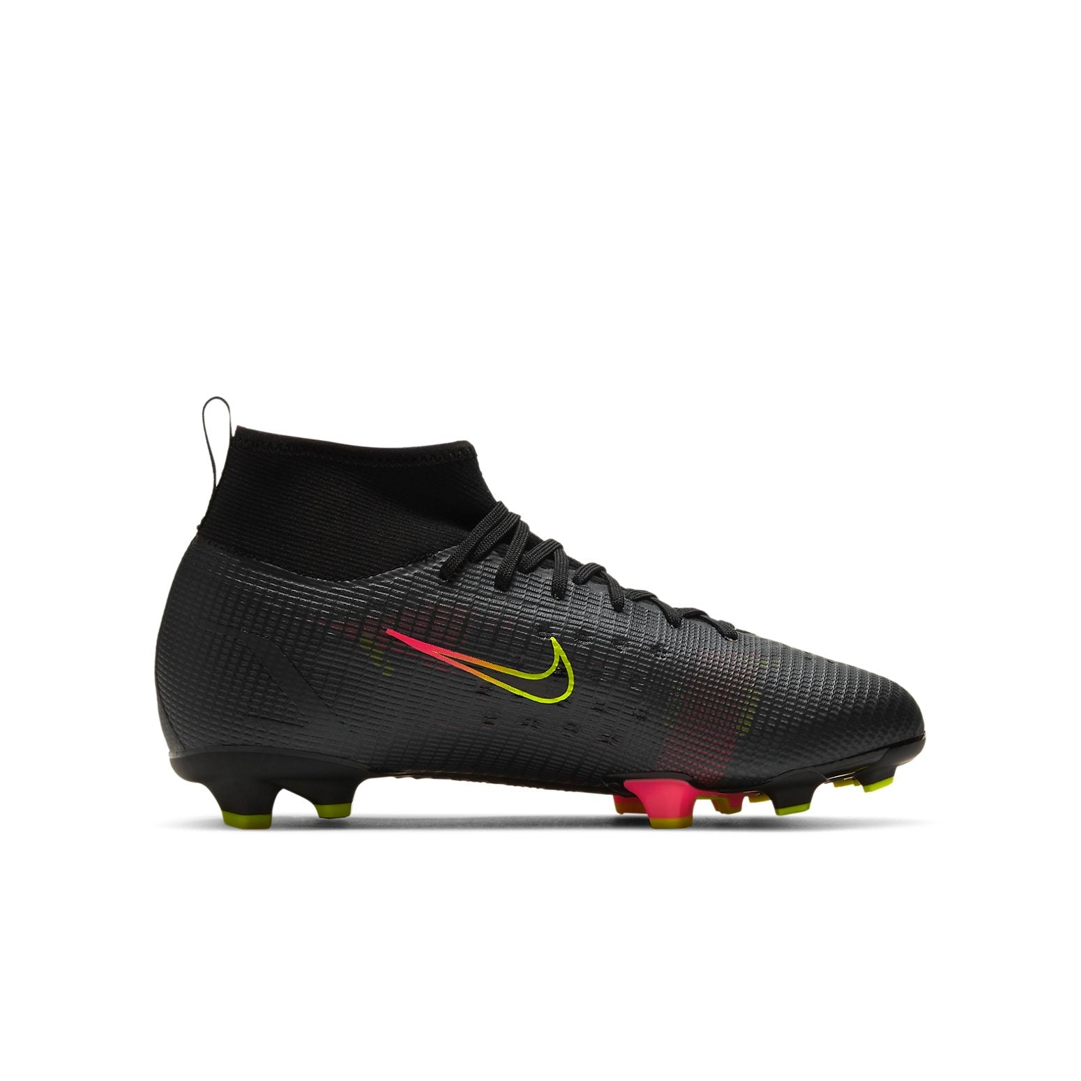 (GS) Nike Mercurial Superfly 8 PRO FG 'Black Red Yellow' CV0804-090