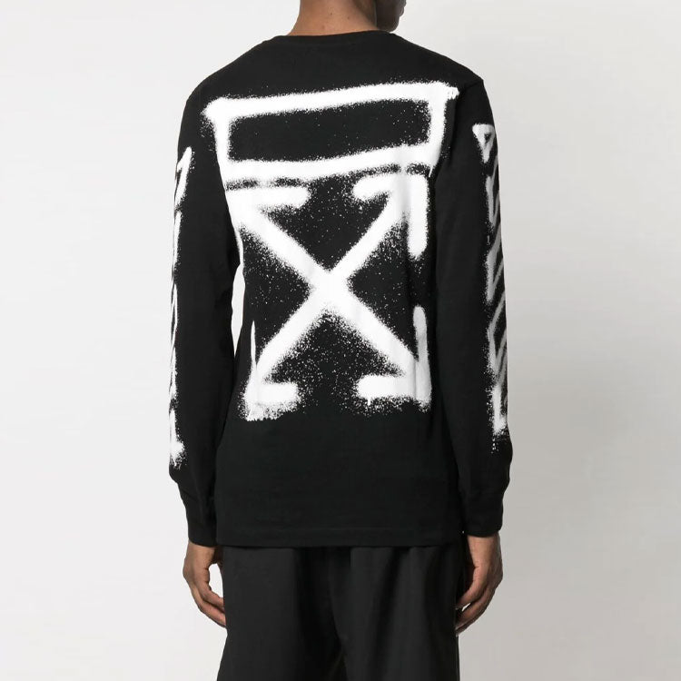 Off-White SS21 Arrow Long Sleeves Slim Fit Version Black OMAB001S21JER0051001