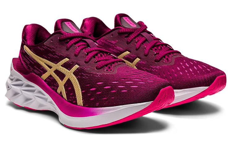(WMNS) ASICS Novablast 2 'Burgundy Gold' 1012B049-600