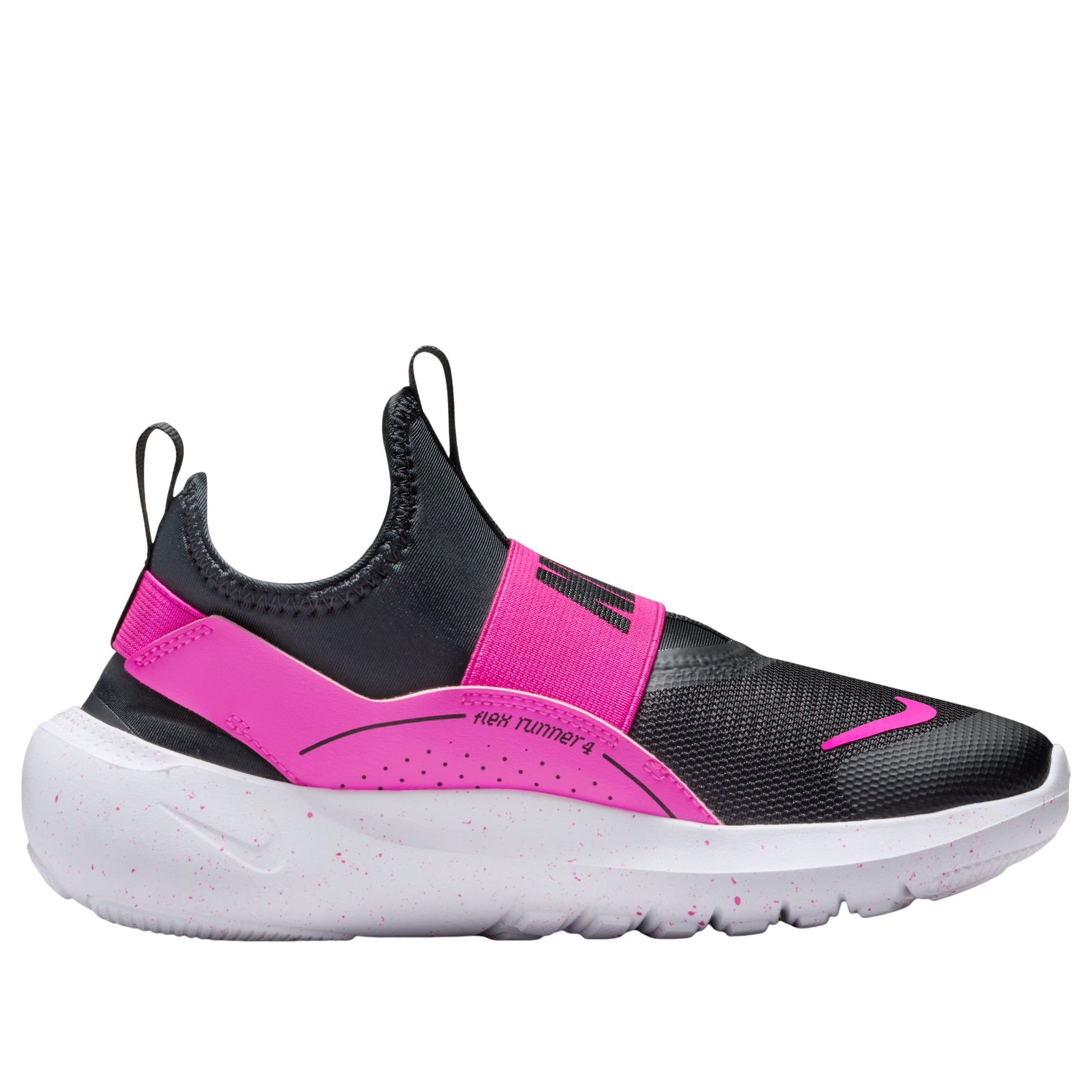 (GS) Nike Flex Runner 4 'Laser Fuchsia White Black' IF2893-604