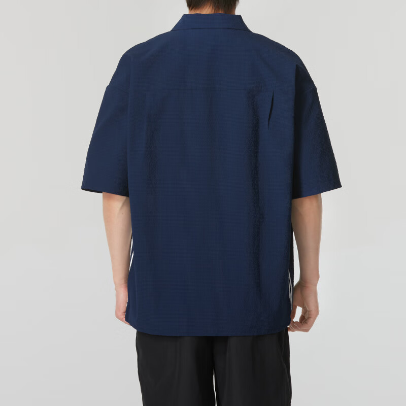 adidas Originals Graphic Shirt Asia Sizing 'Navy Yellow' JI7229