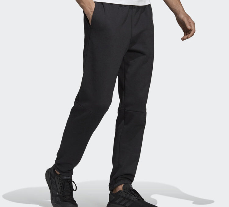 adidas logo Printing Knit Long Pants Black DU0361