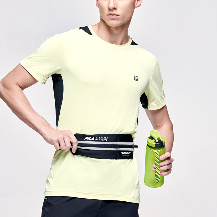 FILA Logo Letter Printing Round Collar Male Yellow A11M122101F-YE