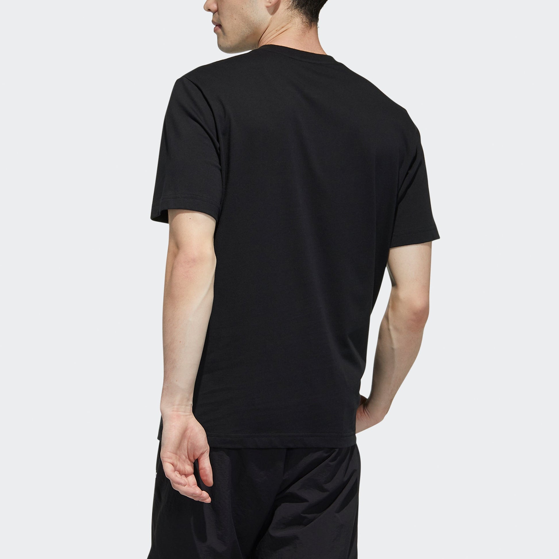 adidas neo M Ce Grph Tee1 Logo Printing Sports Short Sleeve Black GP4881