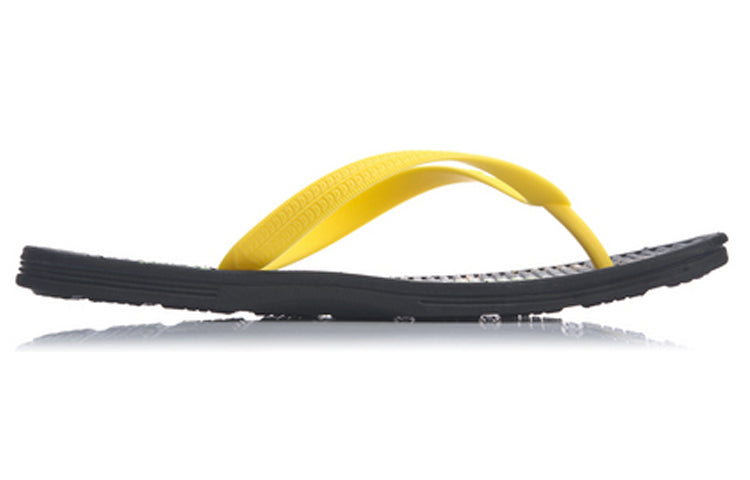 Li-Ning Disney Crossover LN Floper Colorblock Casual Yellow Black Flip-Flops AGAP003-1