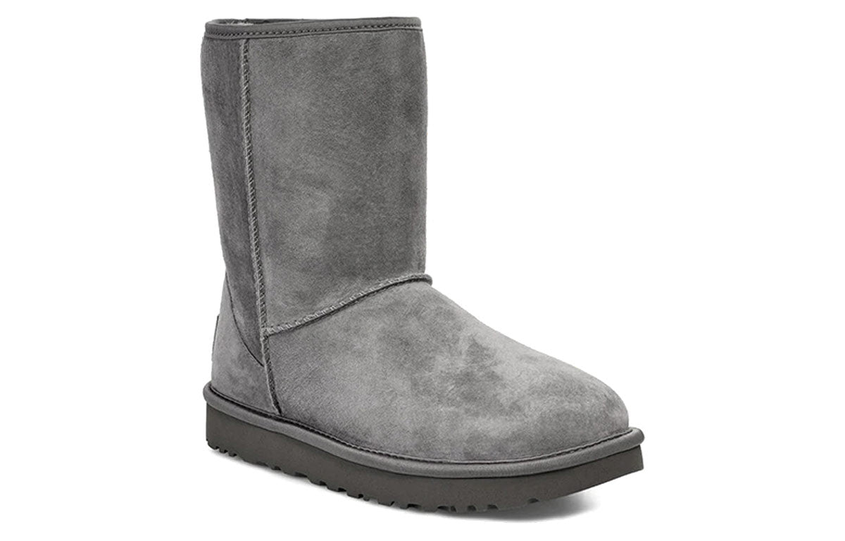 (WMNS) UGG Classic Short Crystal Snow Boots Gray 1091649-GREY