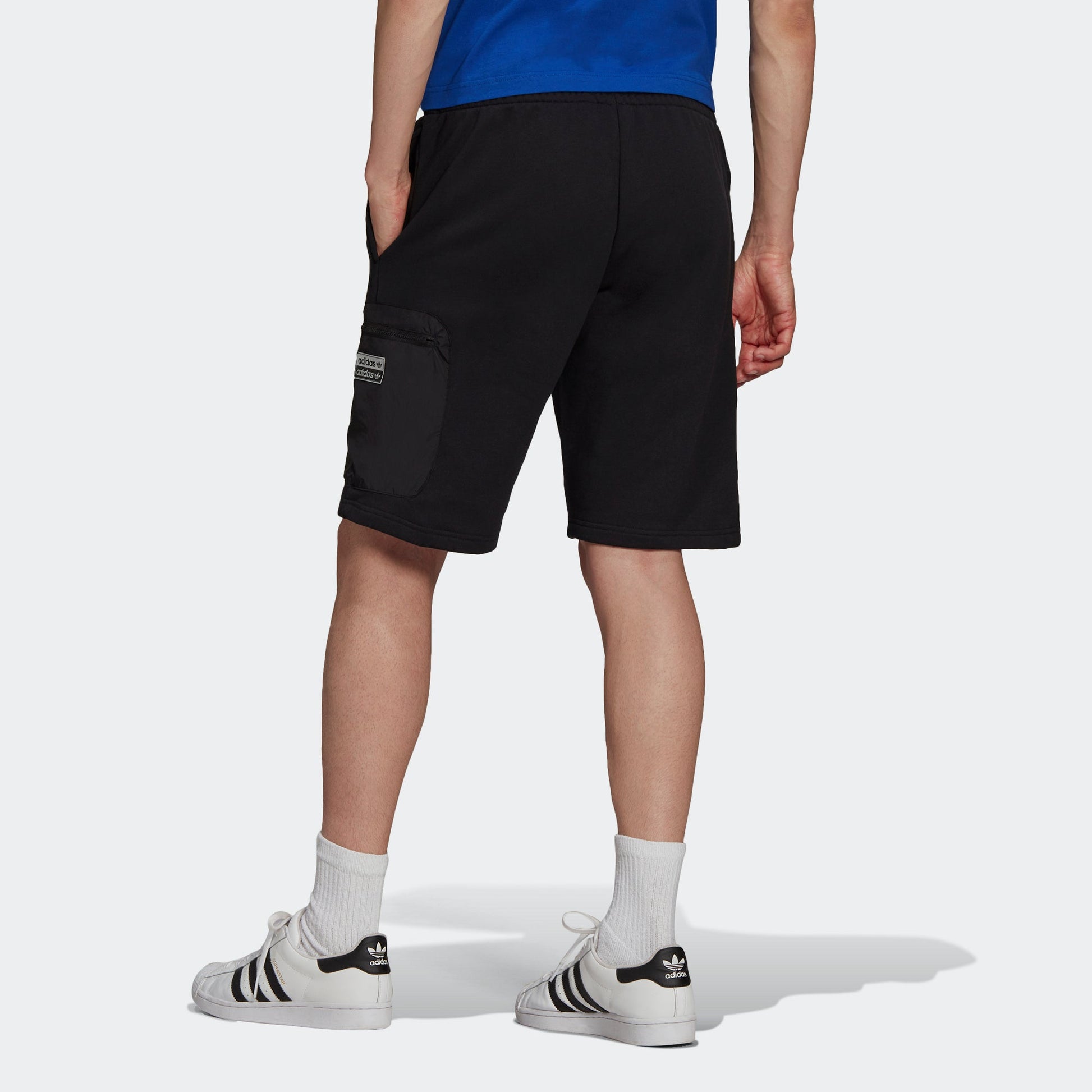 adidas originals Tactical Short Metallic Zipper Cargo Pocket Sports Shorts Black H36246