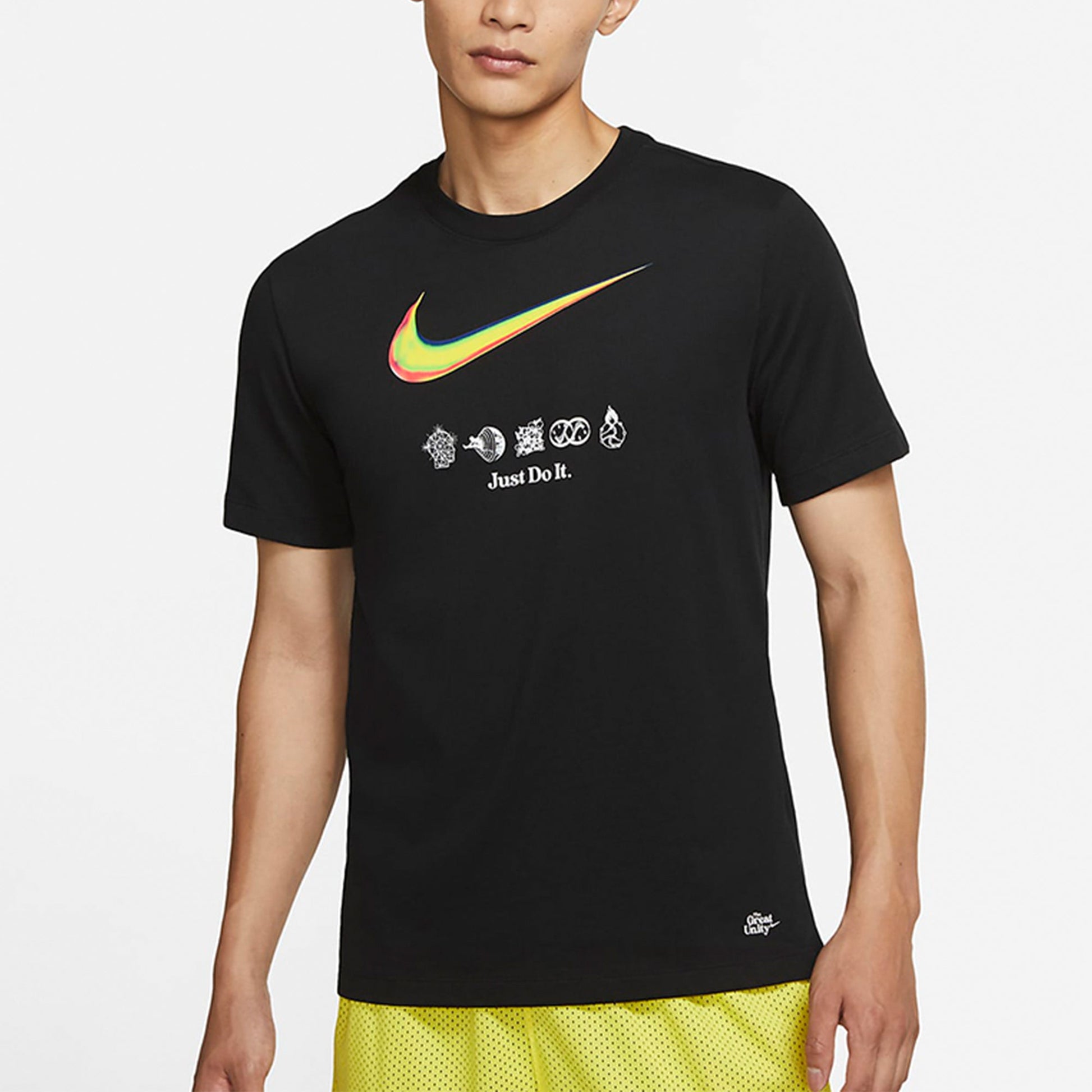Nike Great Unity Ss Tee1 Casual Sport Breathable Logo Print Short Sleeves T Shirt Men's Black DM7907-010